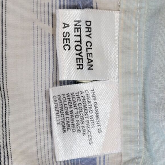 Tommy Bahama Long Sleeve Button-Up Shirt Mens L Striped Floral Cotton Silk Blend - Picture 12 of 16